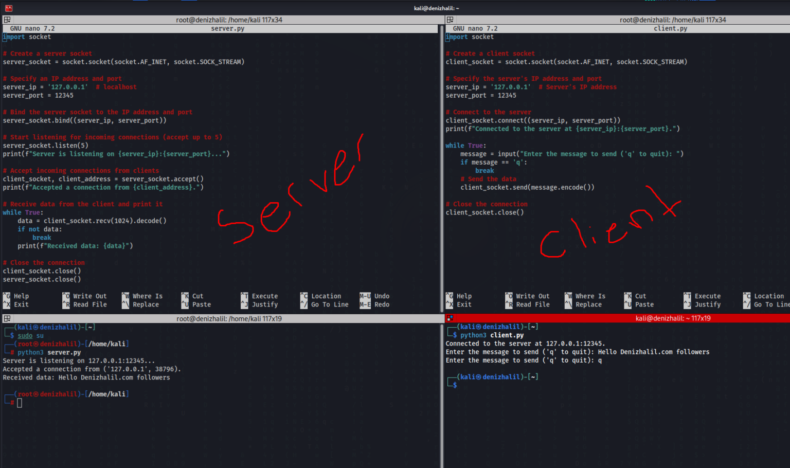 Python Socket Programming Building a Server and Client DenizHalil