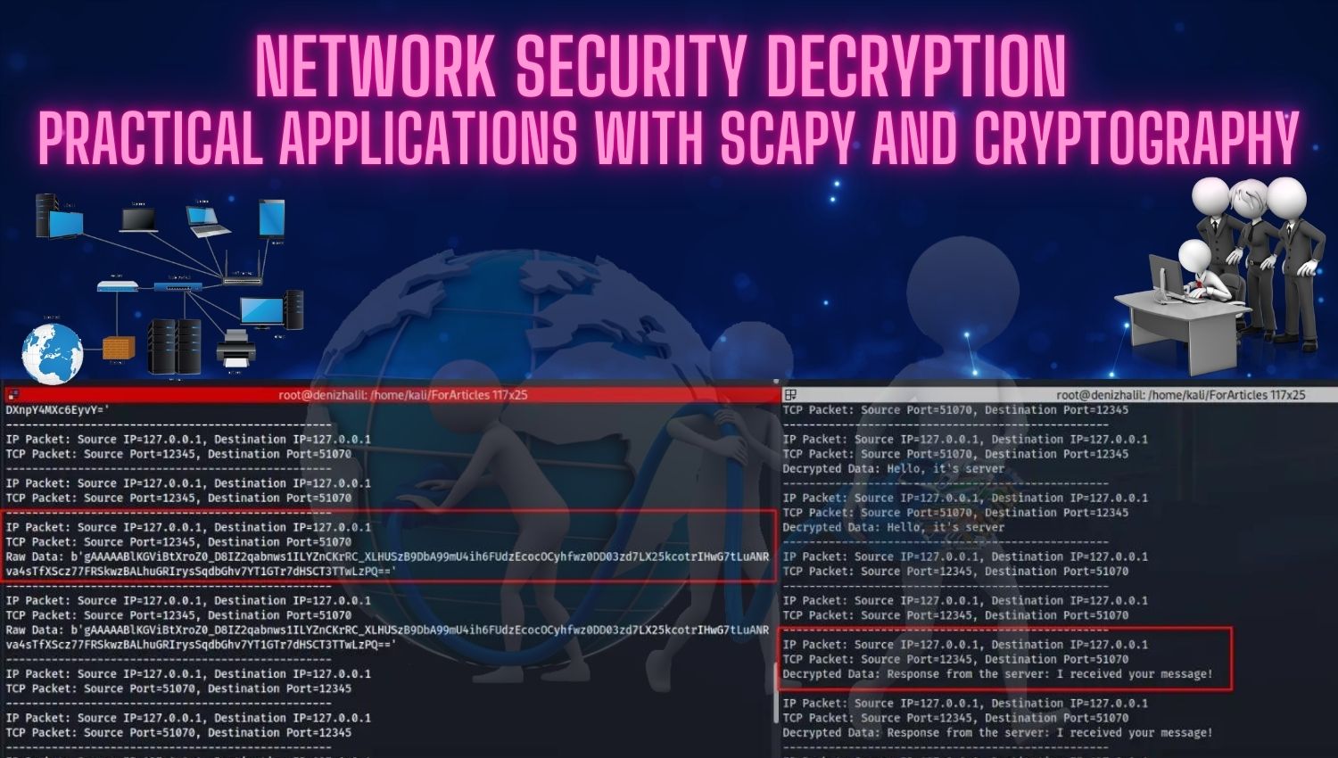 Network Security Decryption: Practical Applications with Scapy and Cryptography