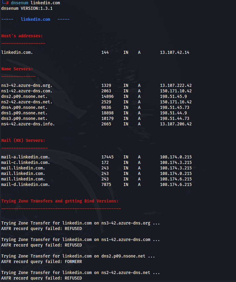 dnsenum DNS Security