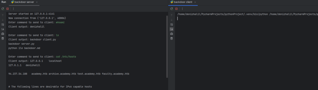 Simple Backdoor Project with Python