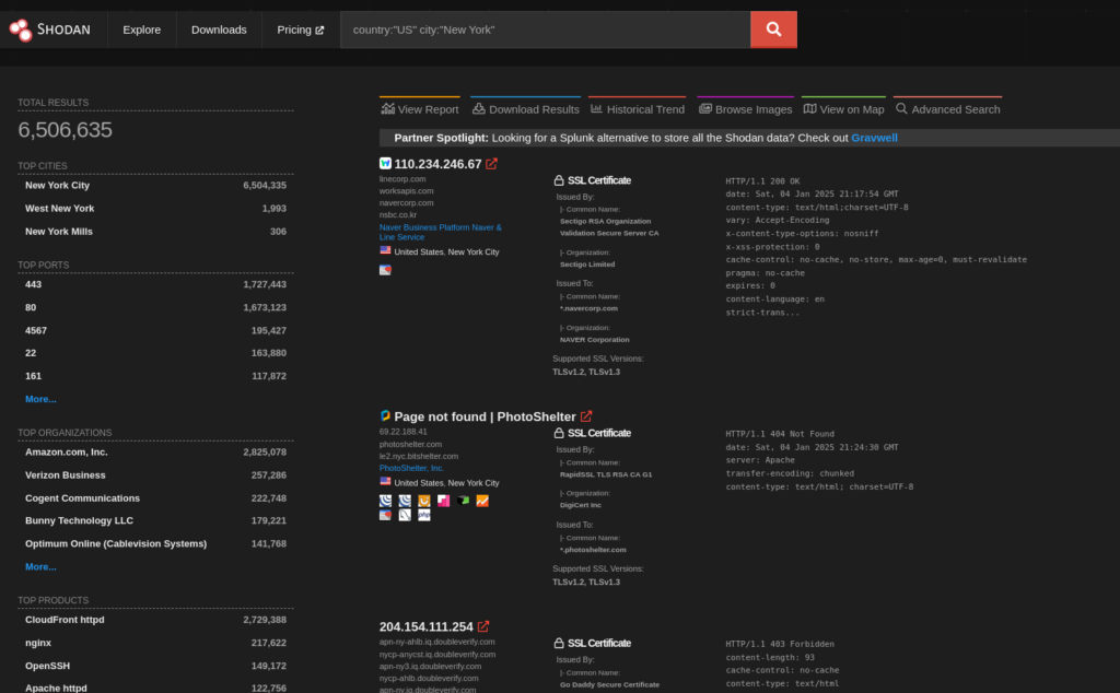 shodan locationb ased searches