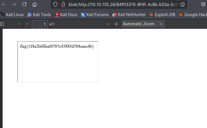 MD2PDF TryHackMe Walkthrough flag