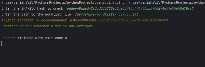 sha256 brute force with python