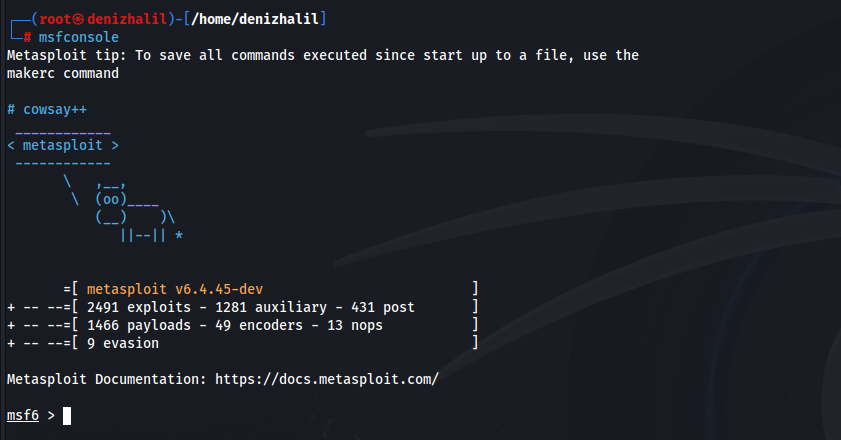 Password Sniffing with Msfconsole