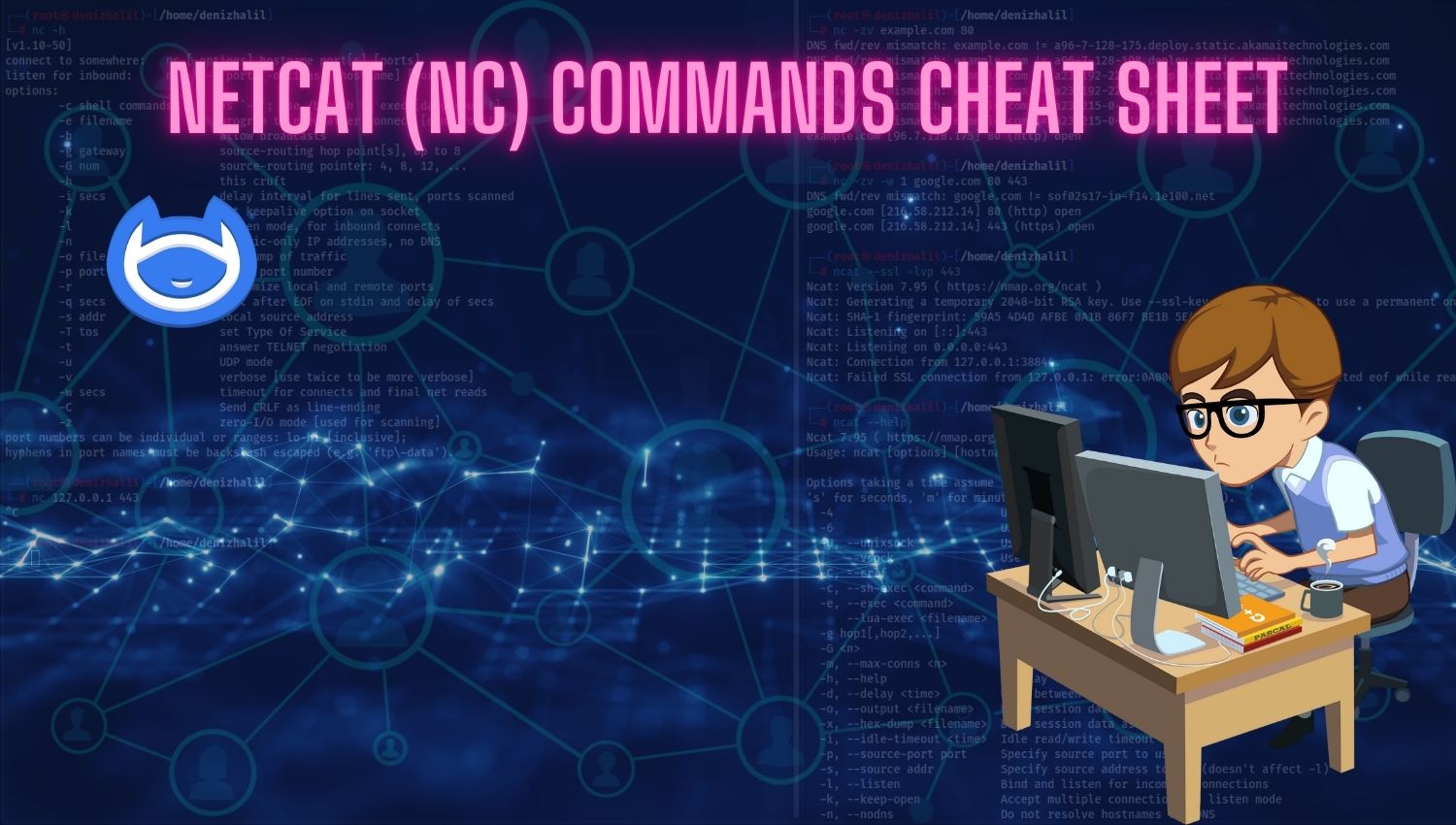 Netcat (nc) Commands Cheat Sheet