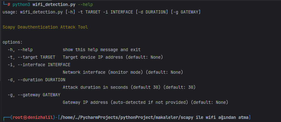 Wi-Fi Signal Disruption: Deauthentication Attack with Python Scapy
