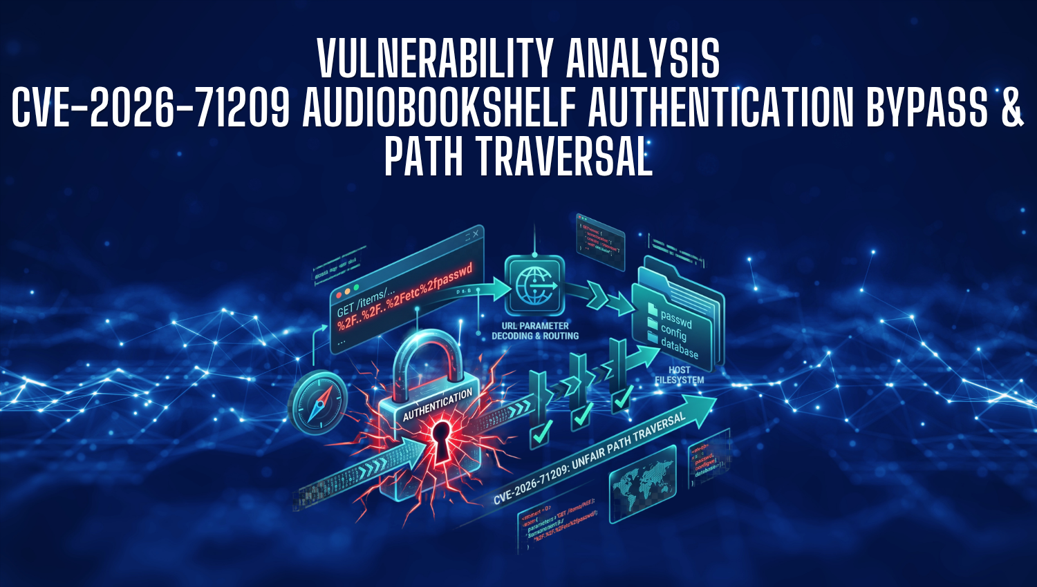 CVE-2026-71209 AudIobookshelf AuthentIcatIon Bypass and Path Traversal